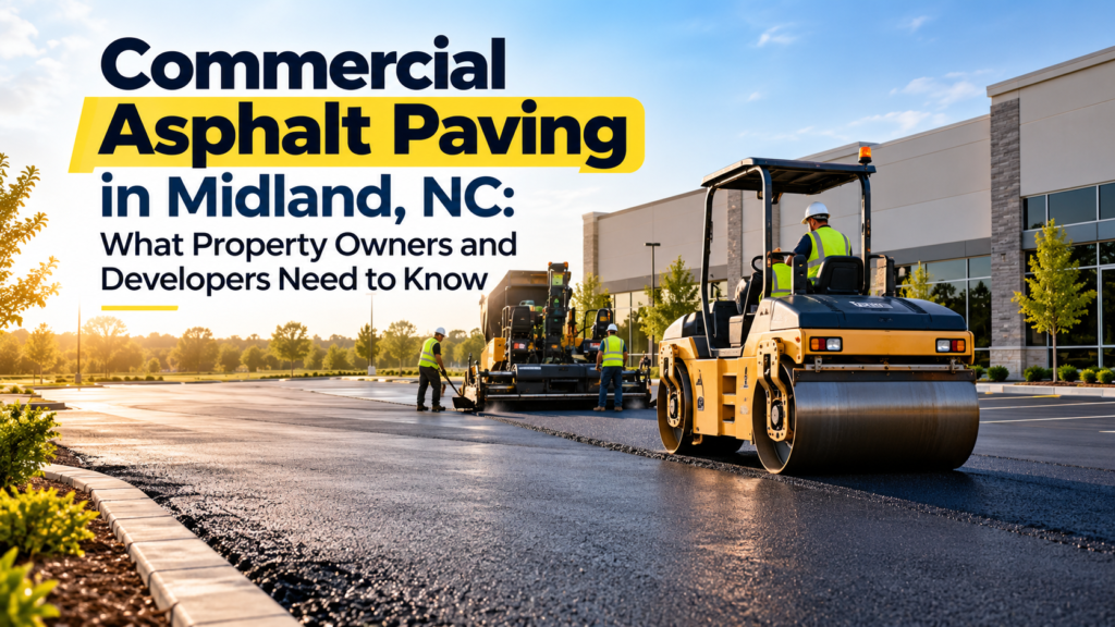 Commercial Asphalt Paving in Midland, NC: What Property Owners and Developers Need to Know